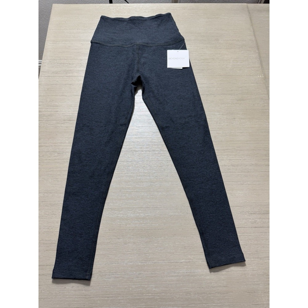 Beyond Yoga Spacedye Midi High Waisted Legging, Heather Black , Size xxSmall